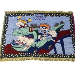 The Northwest Company - RUGRATS Movie - Tapestry Throw Kidcore Made in USA Vtg